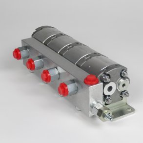 Tandhjulsflowdivider 4x3,6 cc med ventil