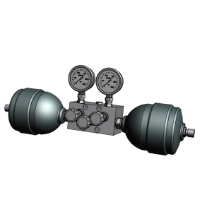 Affjedering 2 x 0,7 l 