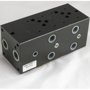 Monteringsblok for 2 stk cetop 5 st�l