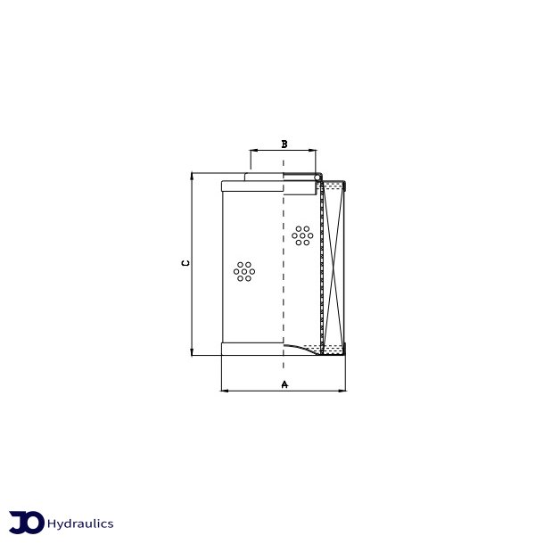 Filterelement 25 my - hjtryk - 10 bar