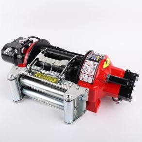 Hydraulisk tr�kspil med luftkobling