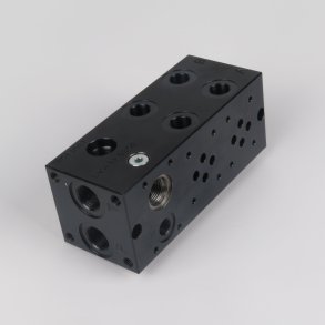 Bundblok for 2 cetop cetopventil st�l