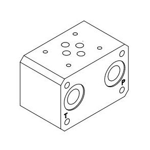 Bundblok Cetop 3 Stakbar