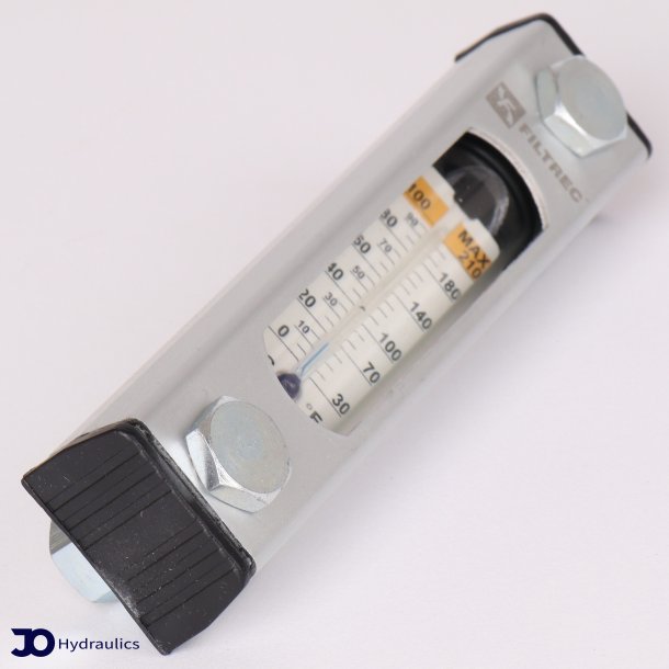 Niveauglas med termometer