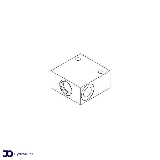 Ventilblok Stl 1/4" SAE 8/3