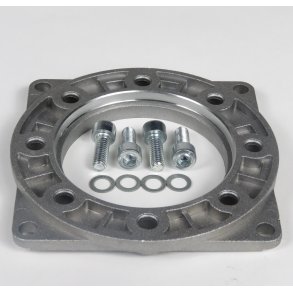 Adaptorflange rund til firkantet