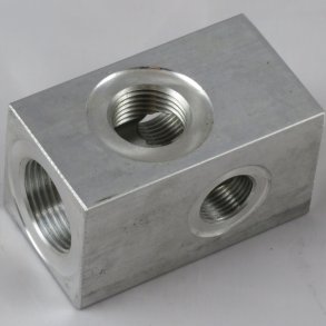 Samleblok - raw aluminium