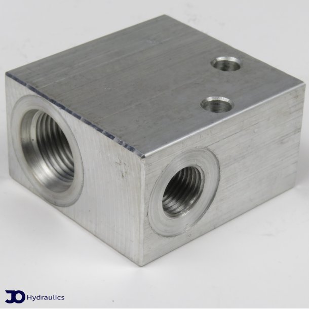 Ventilblok Alu 1/4" SAE 8/2