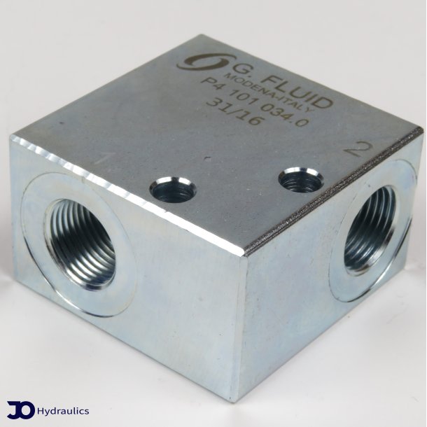 VentilBlok Stl 3/8" SAE 8/2 MAS-001-38