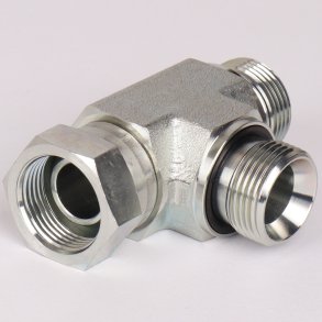 T-stykke oml�ber p� side og 2x udv. gev.