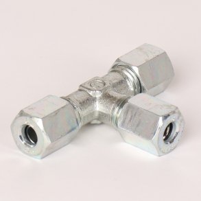 T-stykke med sk�reringe og oml�bere