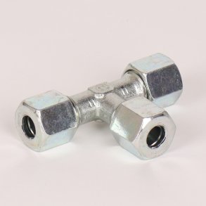 T-stykke med sk�reringe og oml�bere