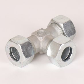 T-stykke med sk�reringe og oml�bere