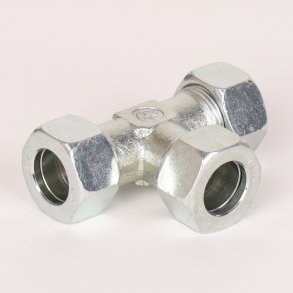 T-stykke med sk�reringe og oml�bere