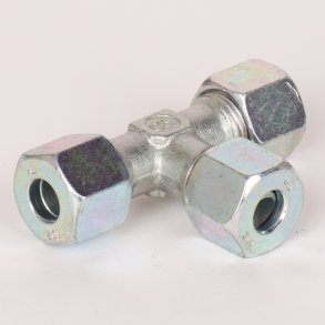 T-stykke med sk�reringe og oml�bere