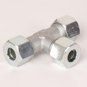 T-stykke med sk�reringe og oml�bere