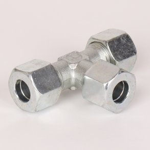 T-stykke med sk�reringe og oml�bere