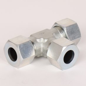 T-stykke med sk�reringe og oml�bere