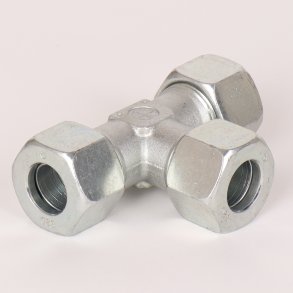 T-stykke med sk�reringe og oml�bere