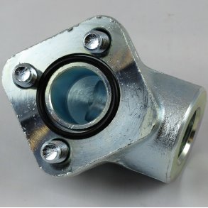 Portflange - vinkel st�l 3 x M10