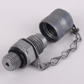 Testnippel zink/nikkel 1/4