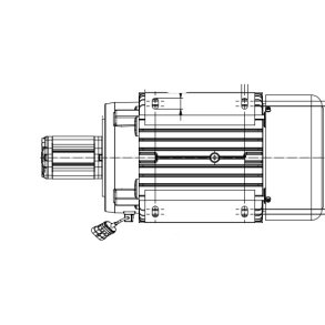Motorpumpeenhed med ventilator