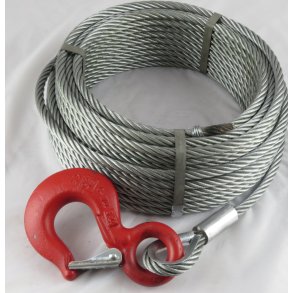 Wire med krog (Rope) - certificeret