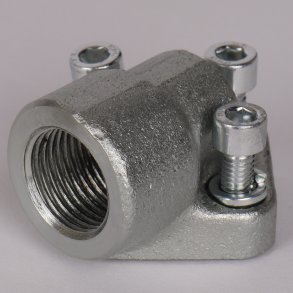 Portflange - vinkel st�l 3 x M6x20