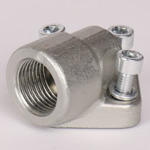 Portflange - vinkel st�l 3 x M6x20