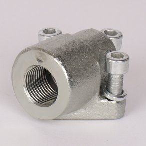 Portflange - vinkel st�l 3 x M8 x 25