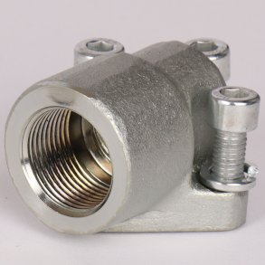 Portflange - vinkel st�l 3 x M8 x 25