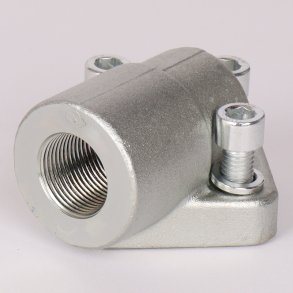 Portflange - vinkel st�l 3 x M10 x 30