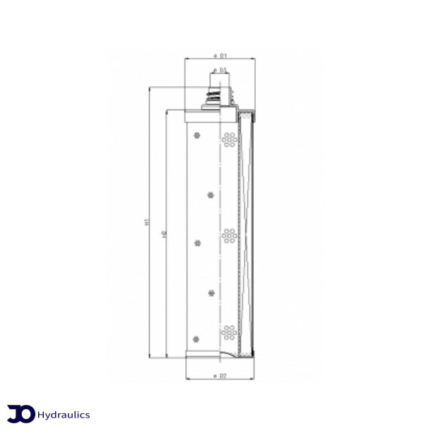 Filterelement 15 my - hjtryk - 20 bar