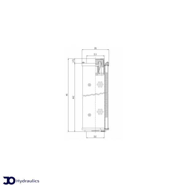 Filterelement 10 my - hjtryk - 30 bar