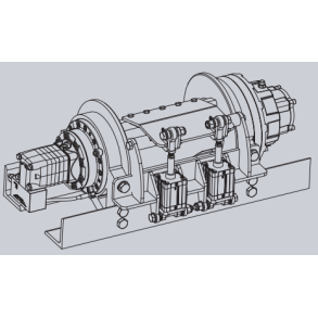 Cable tensioner Lang tromle 