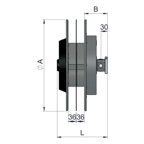 4-vejs slangerulle RL - u. slange