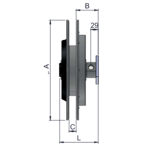 1-vejs slangerulle FM - u. slange