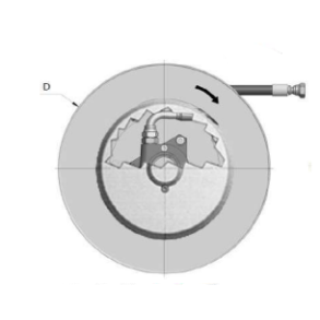 2-vejs slangerulle - m. slange