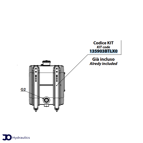 Komplet ophngskit for SLT tank