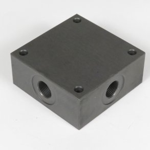 Monteringsblok for 1 stk cetop 3 st�l