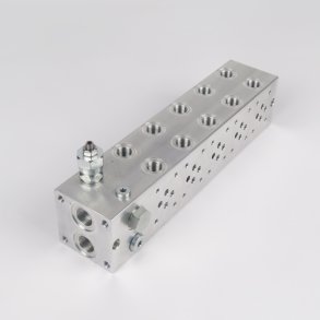 Monteringsblok for 5 cetop 3 Alu