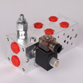 Monteringsblok for to cetop 2 ventiler