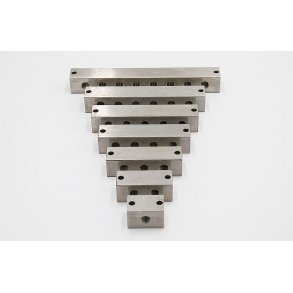 Sm�reblock rustfri 8 huls ex nippel