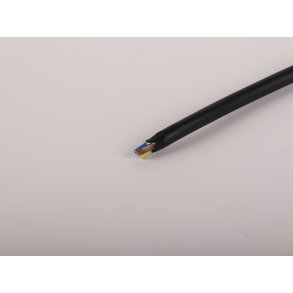 Sort gummikabel 3x1,5 - �10,4mm