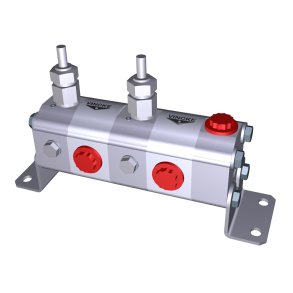 Tandhjulsflowdivider 4x1,7ccm